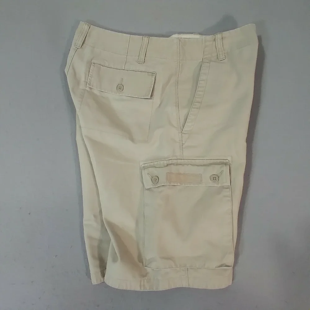 Banana Republic cargo shorts men's 31 x 11 khaki tan cotton Outdoor hiking Urban